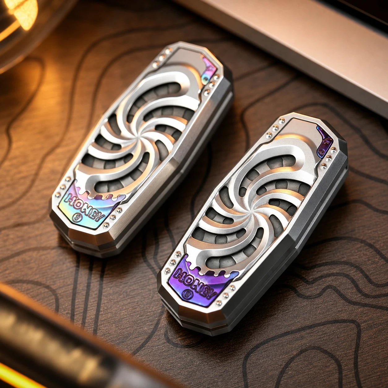 Holy Stele Metal Fidget Slider – Dual-Track EDC Desk Toy – main product image 1
