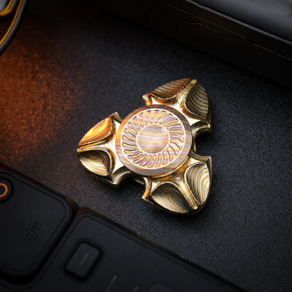 Sumeru Premium Metal Fidget Spinner – Copper & Zirconium EDC – main product image 1