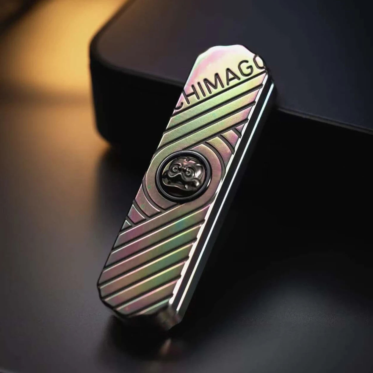 Hada Mechanical Fidget Slider – PEI, PEEK & Titanium EDC Toy – Titanium Color variant