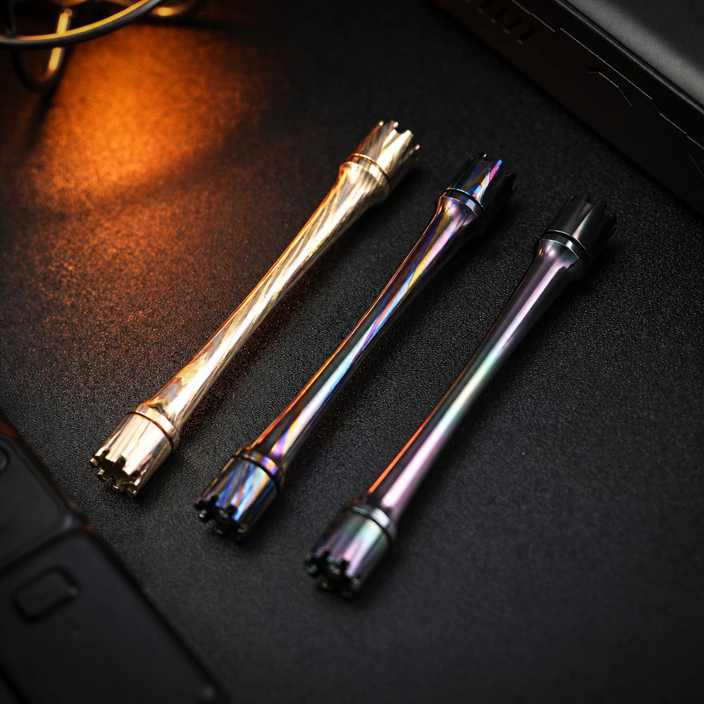 Fidget Spinner Handle Rod – Zirconium & Brass EDC Accessory – main product image 1