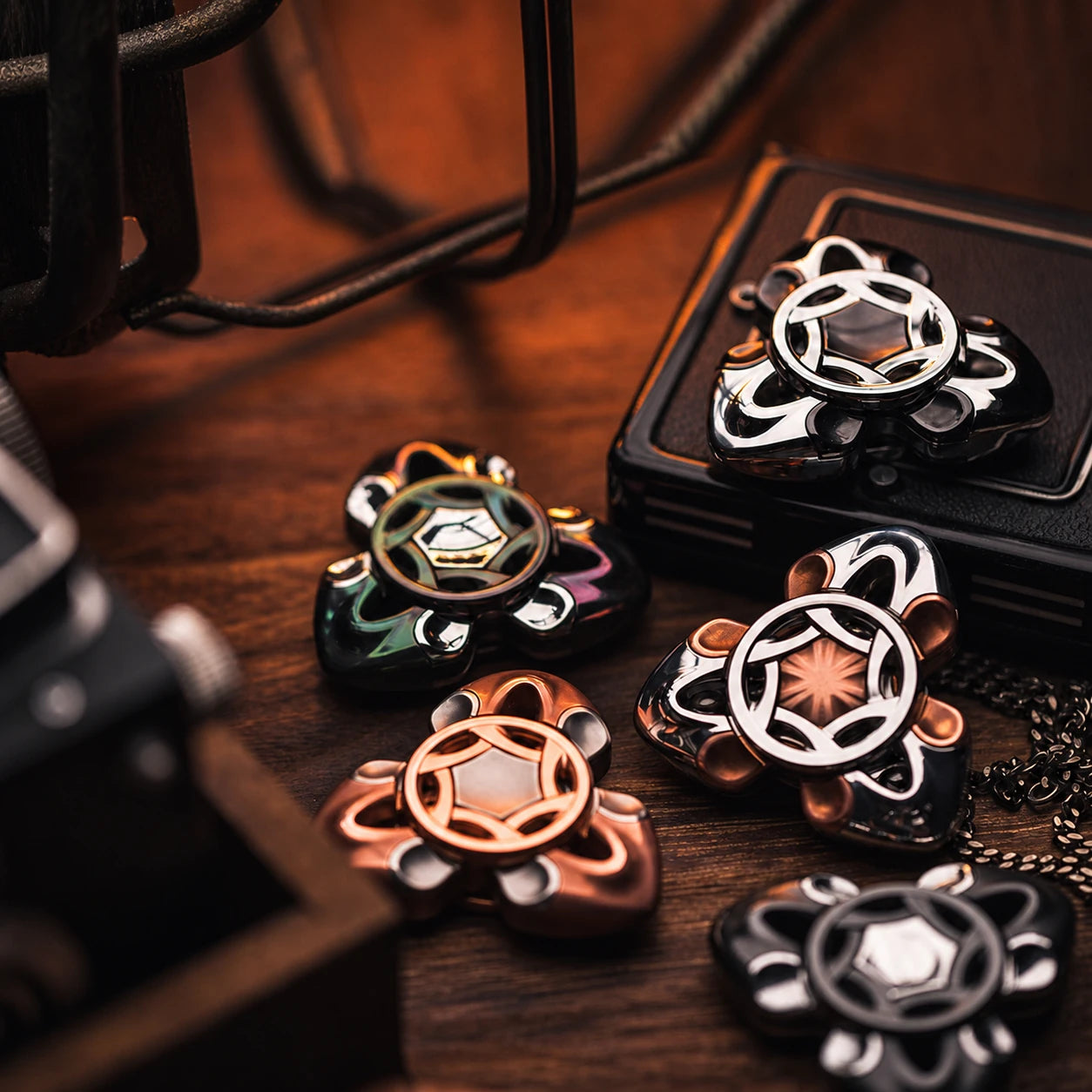 Five-Piece Snake Series Metal Fidget Spinner Collection – main product image 1