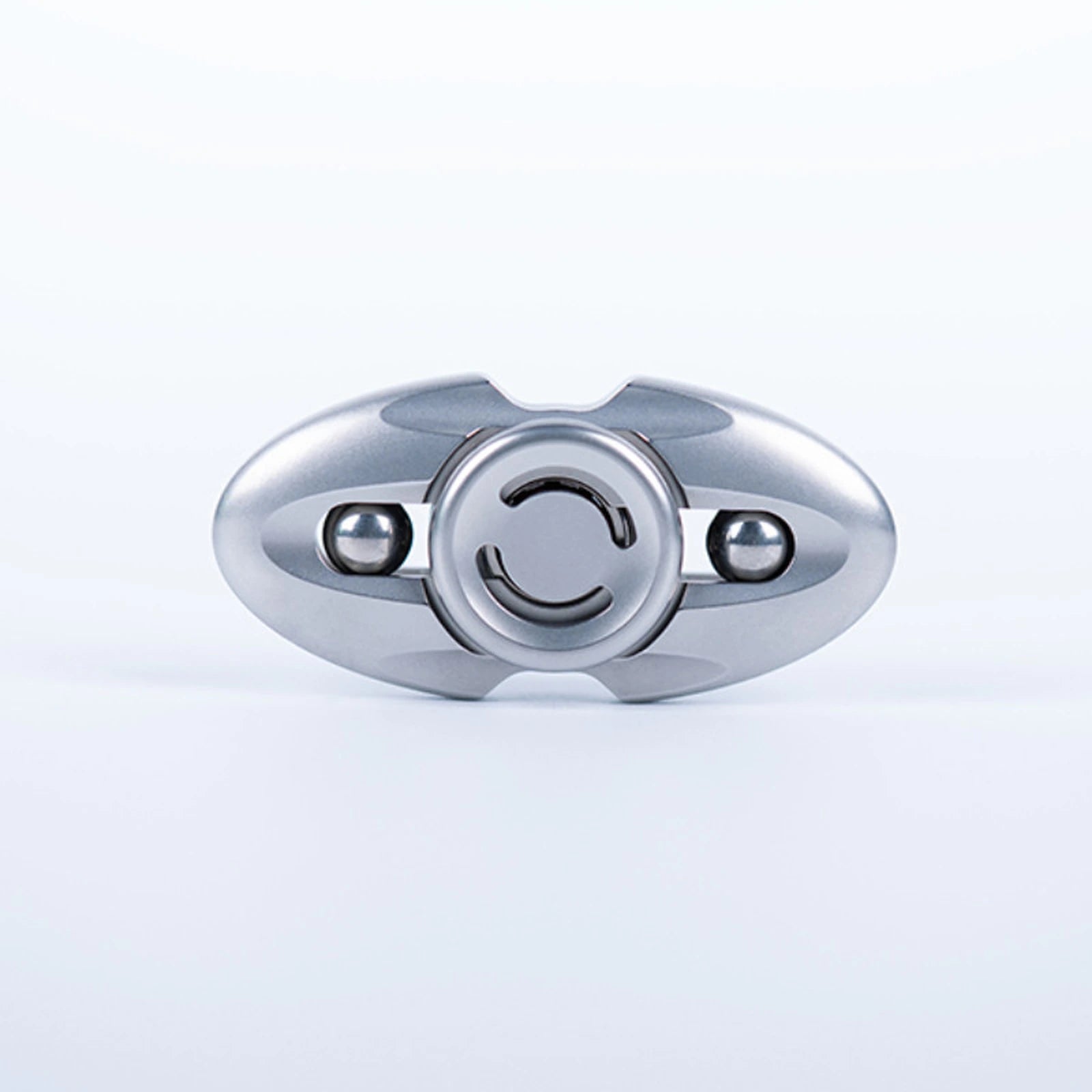 Fidget Spinner with Two-Lobe Frame and Polished Stainless Steel Body product view 1