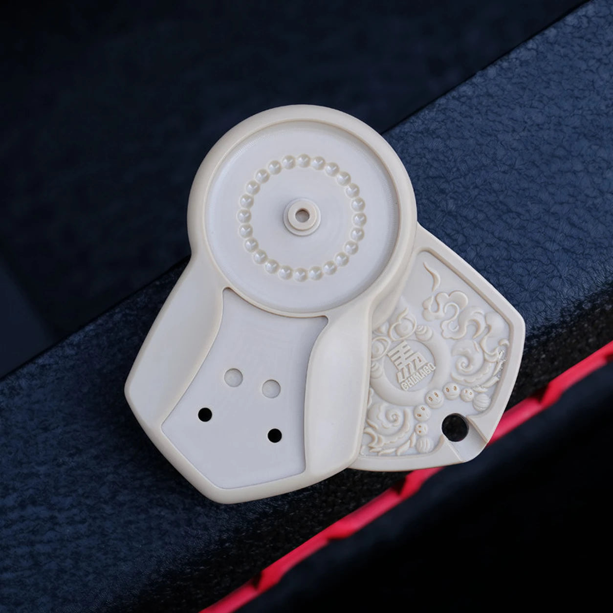 Zaki Lhamo PEI Fidget Slider – Rotating Modular EDC Toy – PEEK Inlay variant
