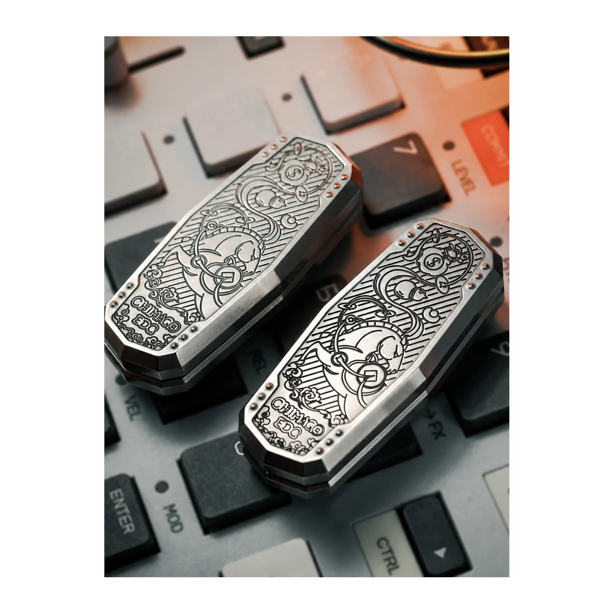 Holy Stele Metal Fidget Slider – Dual-Track EDC Desk Toy – main product image 2