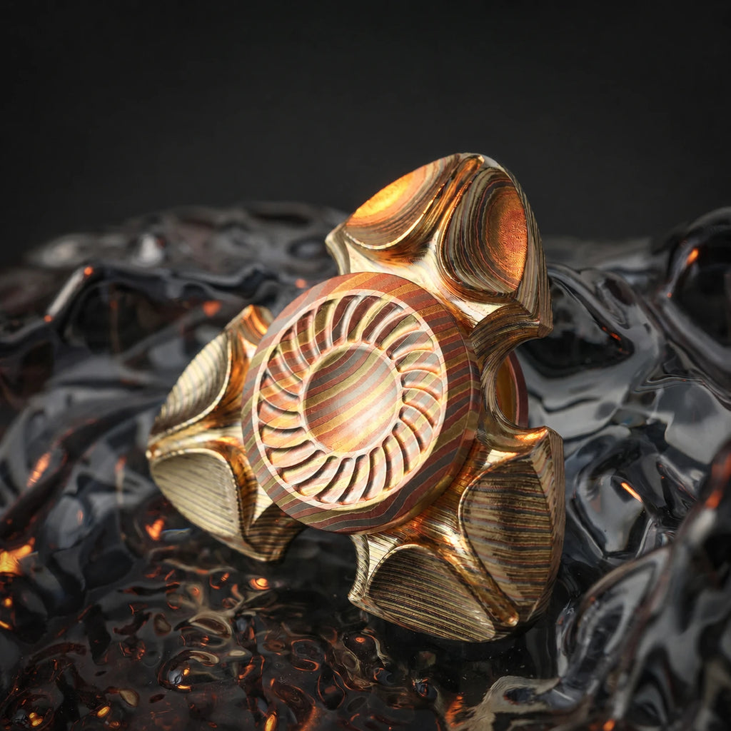 Sumeru Premium Metal Fidget Spinner – Copper & Zirconium EDC – main product image 2