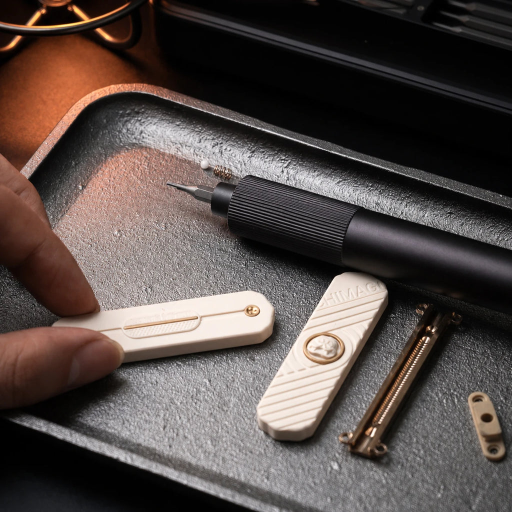 Hada Mechanical Fidget Slider – PEI, PEEK & Titanium EDC Toy – main product image 2