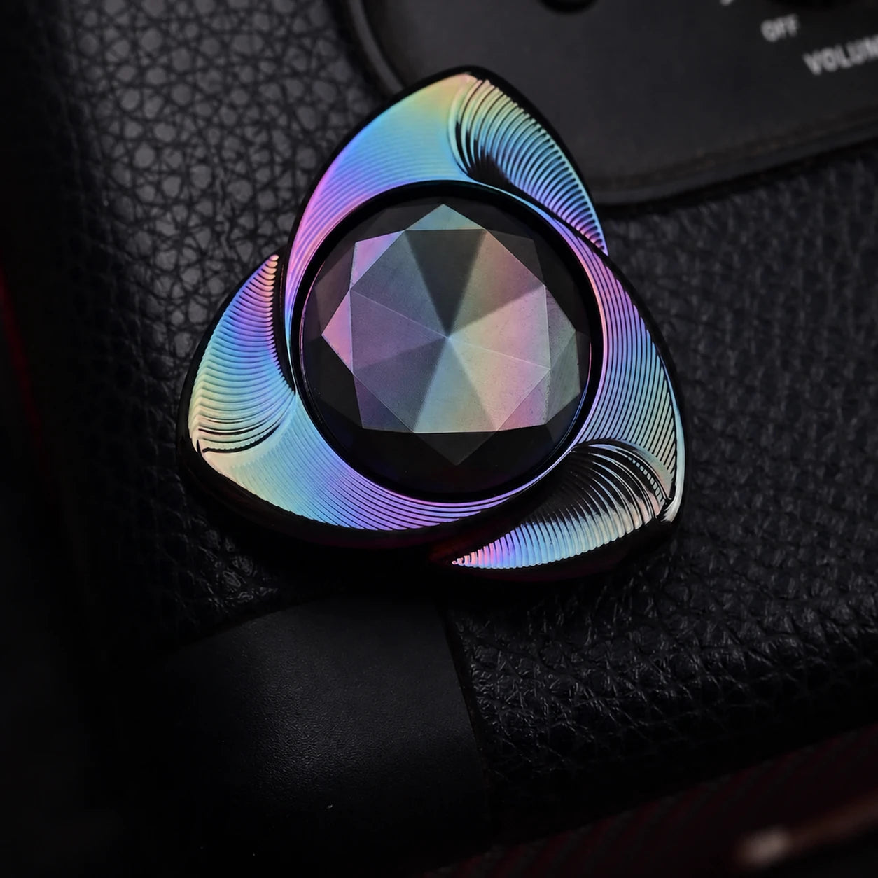 Mini Rose Zirconium Fidget Spinner – Two-Lobe EDC Desk Toy – main product image 2