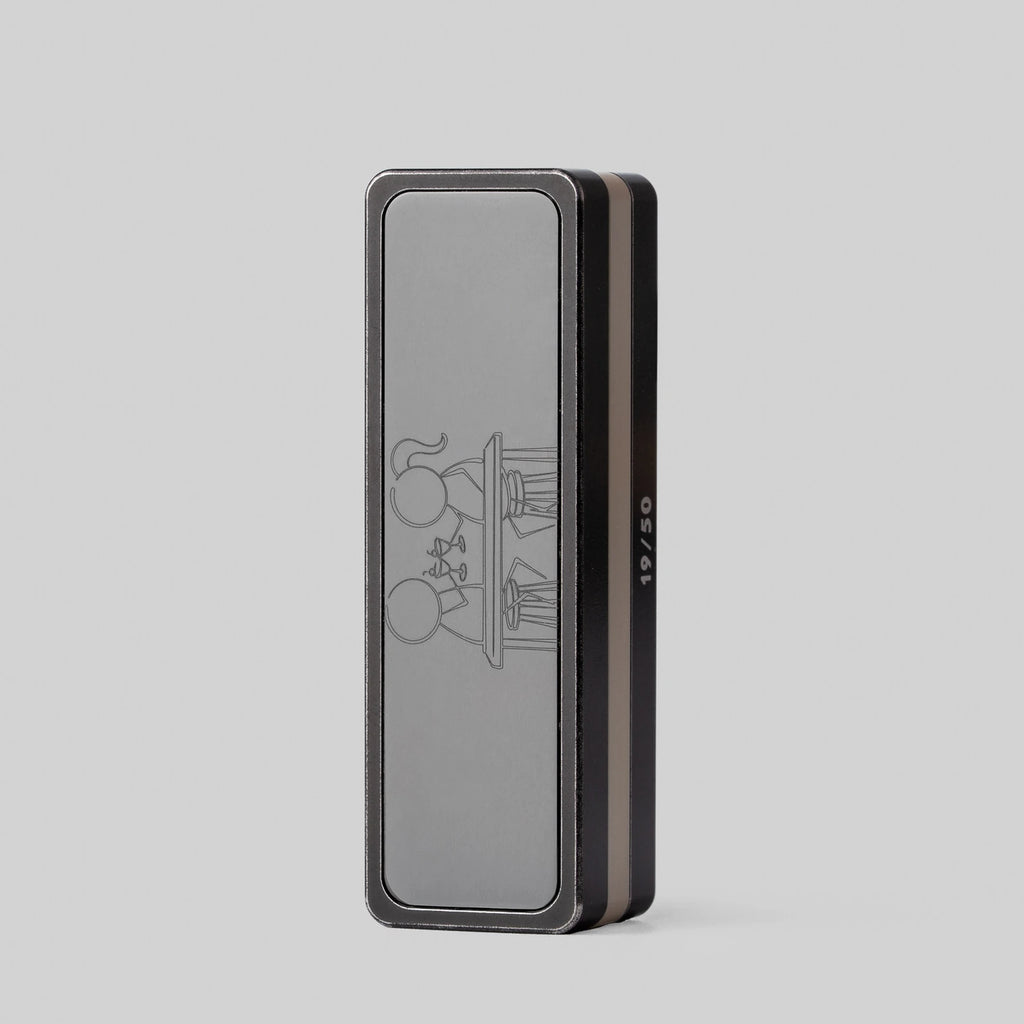 steel PEEK and zirconium mechanical fidget slider product view 2