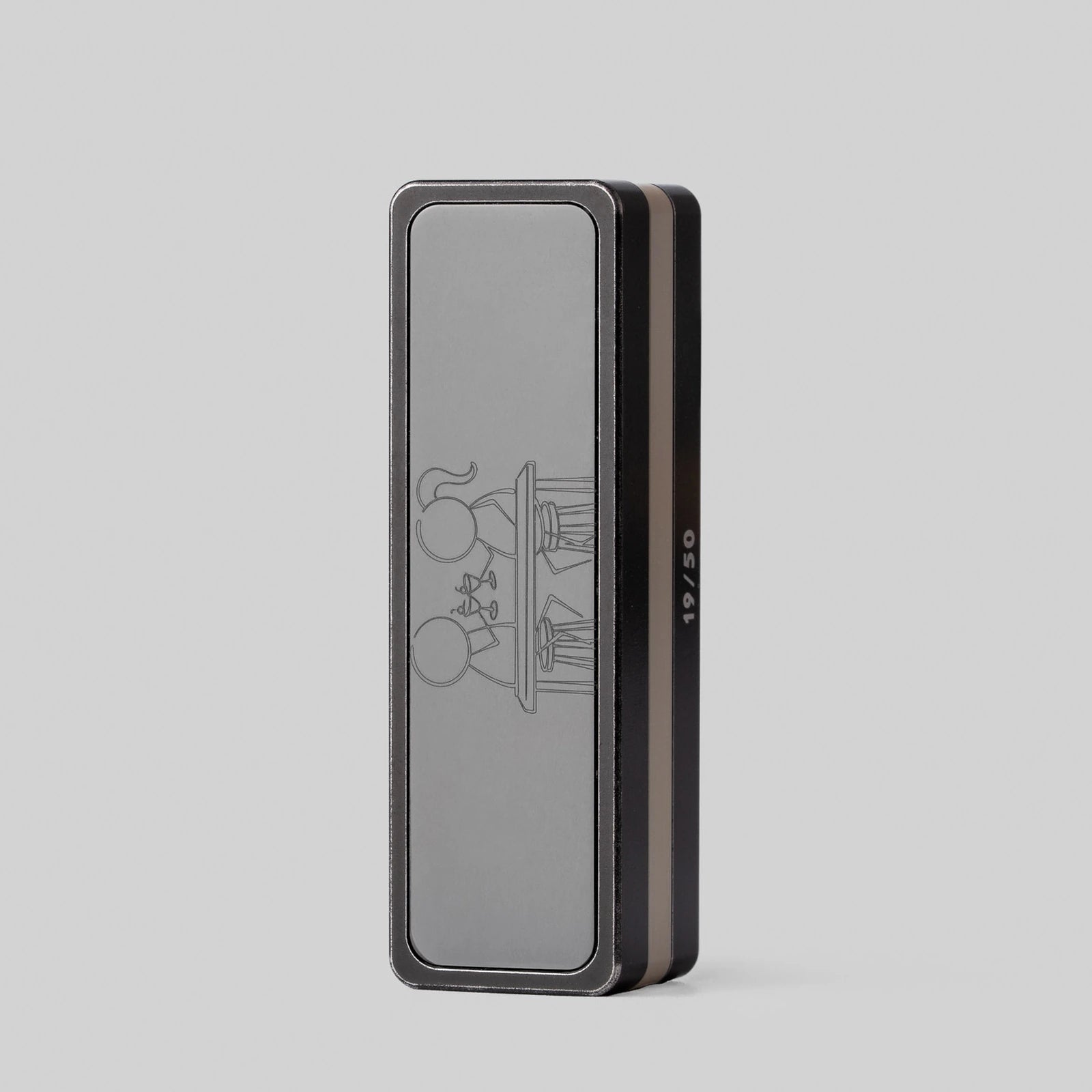 steel PEEK and zirconium mechanical fidget slider product view 2