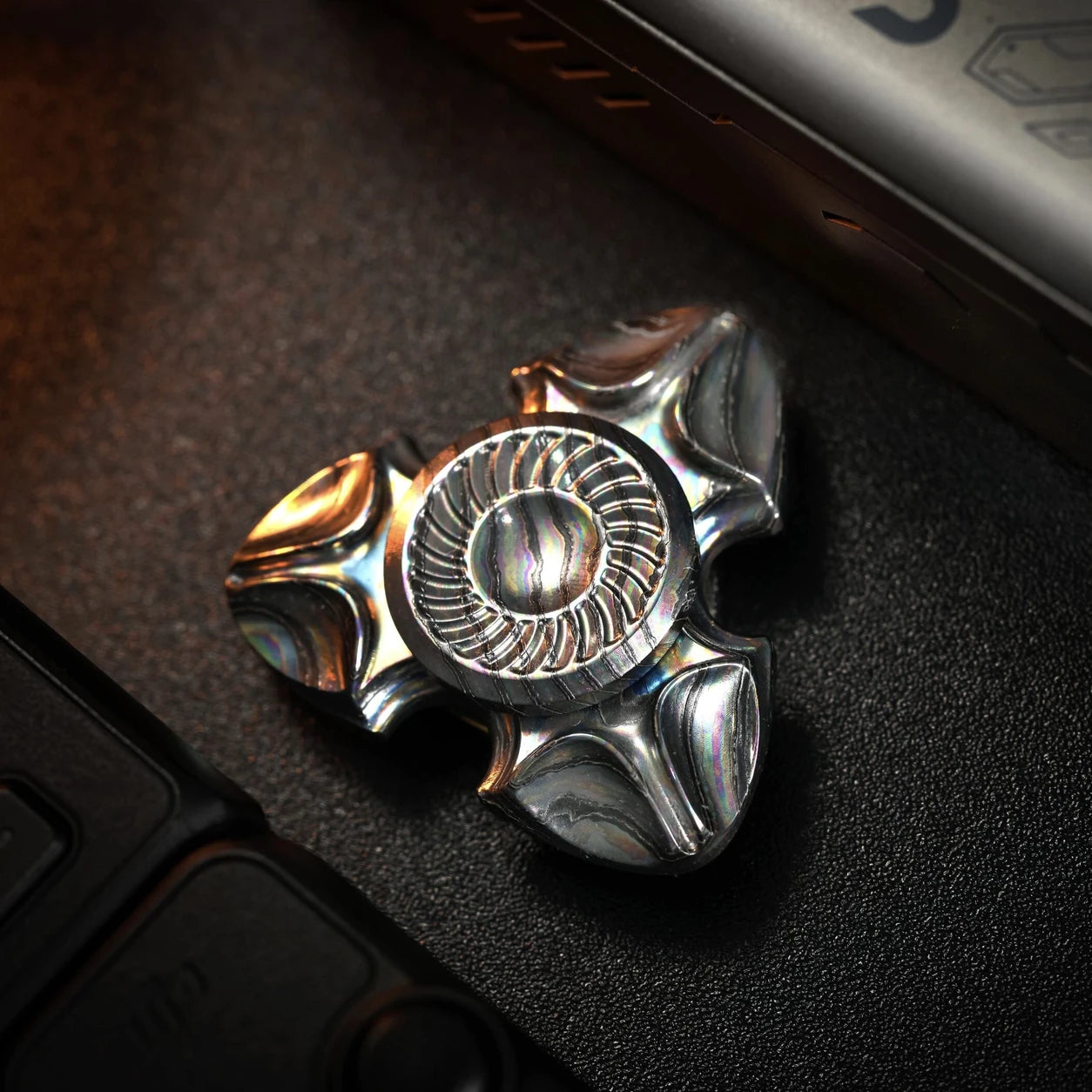 Sumeru Premium Metal Fidget Spinner – Copper & Zirconium EDC – Zirconium variant