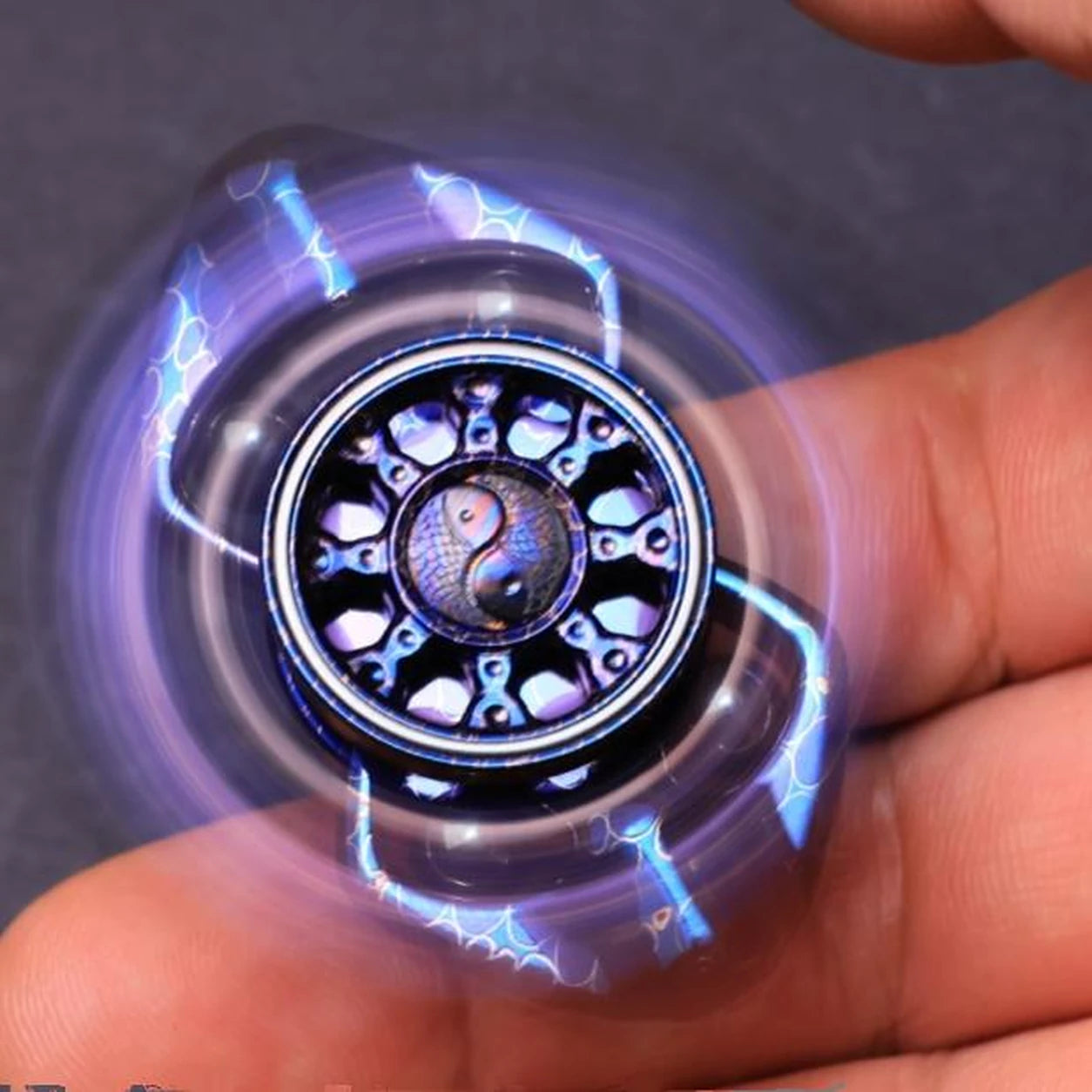 Dragon Scale Metal Fidget Spinner – Two-Lobe EDC Toy – main product image 3