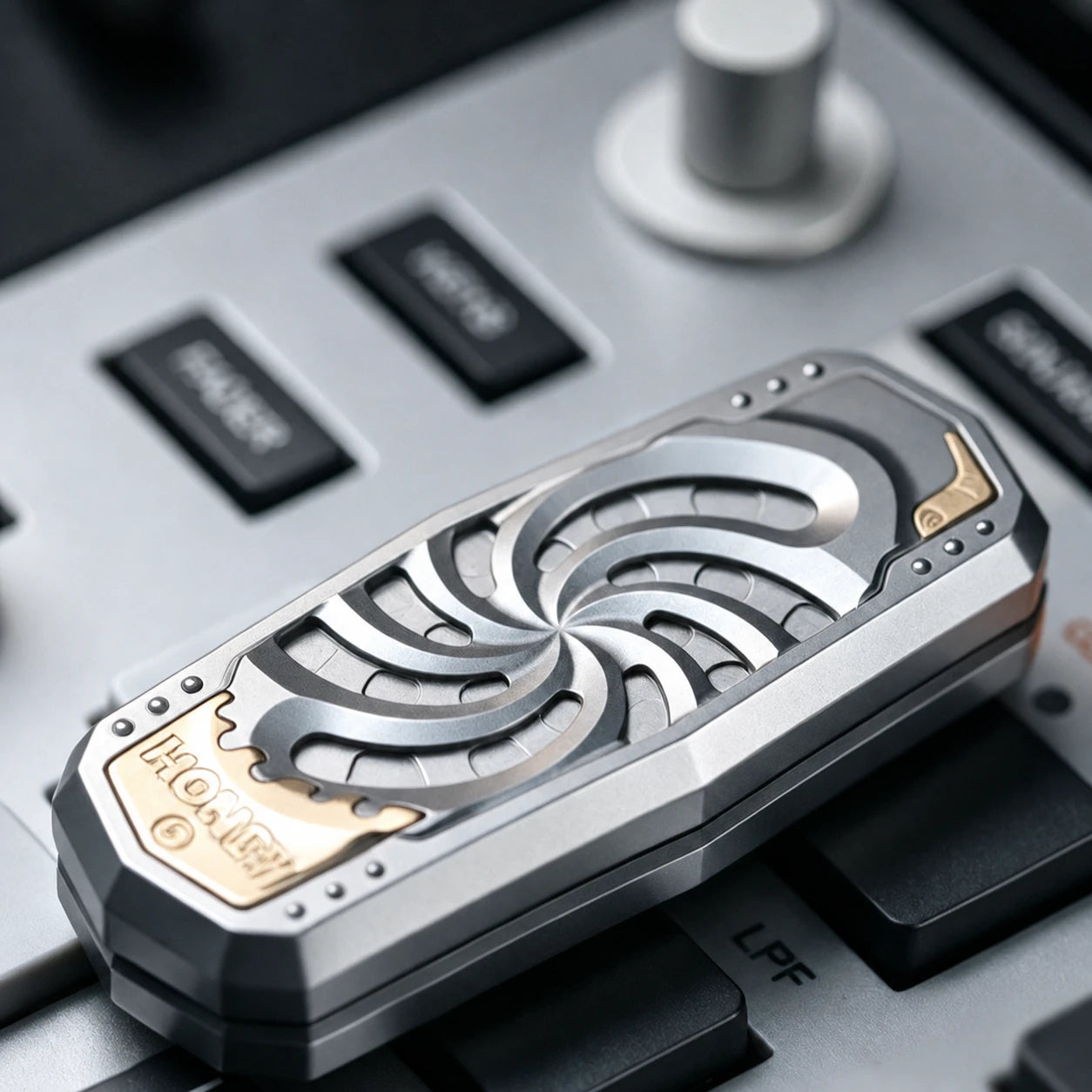 Holy Stele Metal Fidget Slider – Dual-Track EDC Desk Toy – main product image 4