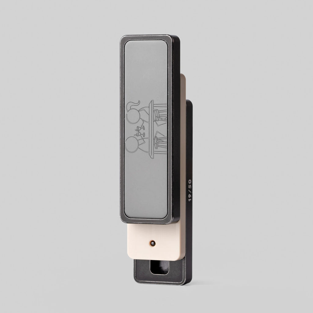 steel PEEK and zirconium mechanical fidget slider product view 5