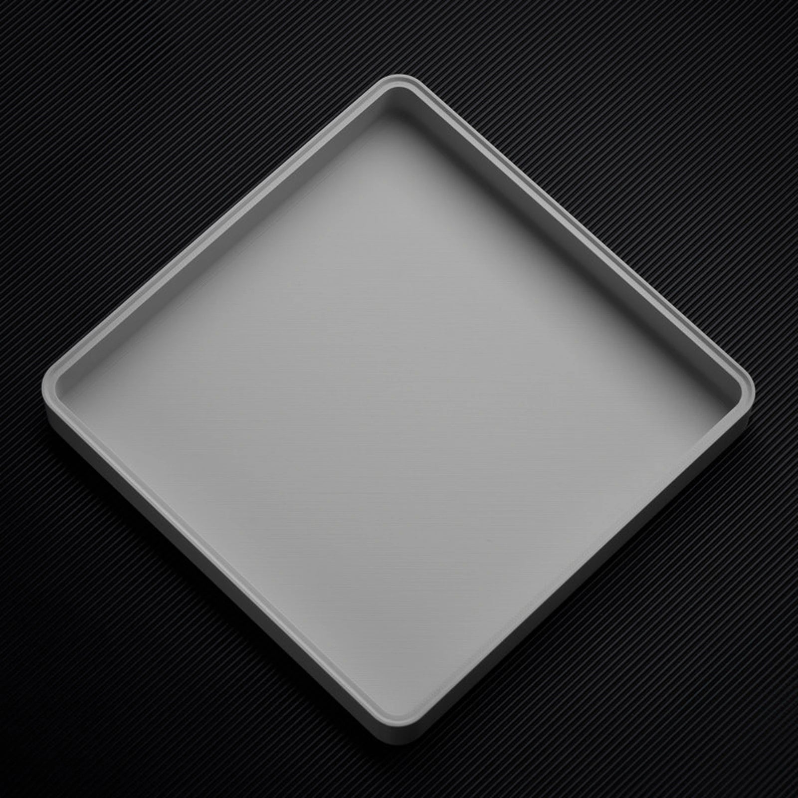 Light Gray stackable organizer tray with open tray layout
