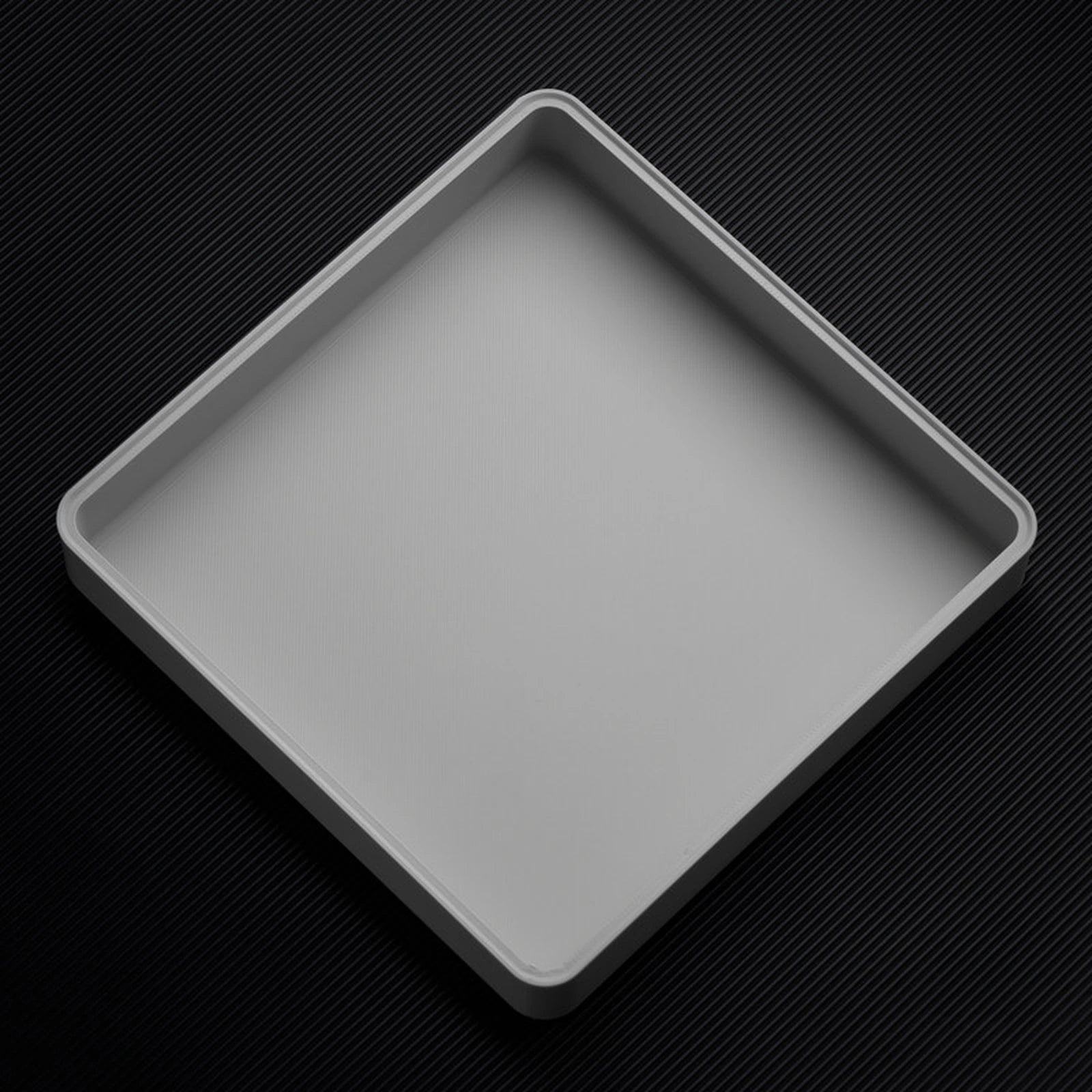 Light Gray stackable organizer tray with raised open tray layout
