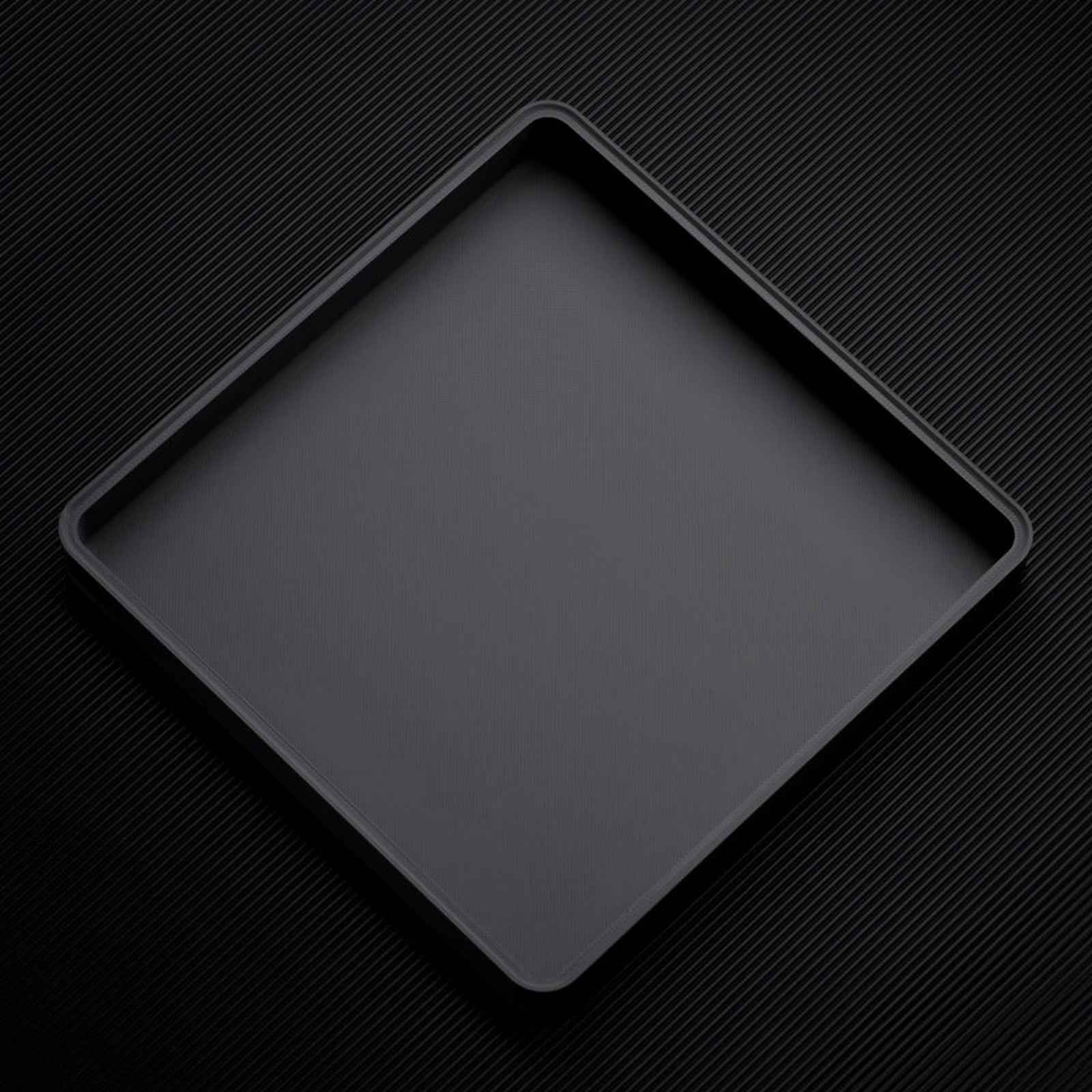 Dark Gray stackable organizer tray with open tray layout