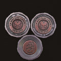 Rock Paper Scissors Decision Coin Set – 3-Piece Metal EDC Game – Stainless Steel variant